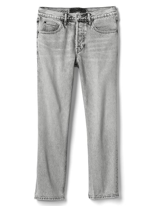 Image number 6 showing, Mid rise vintage straight jeans