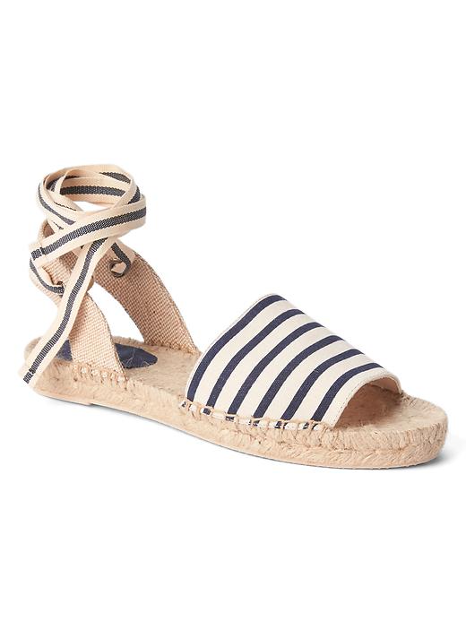 View large product image 1 of 1. Lace-up espadrille sandals