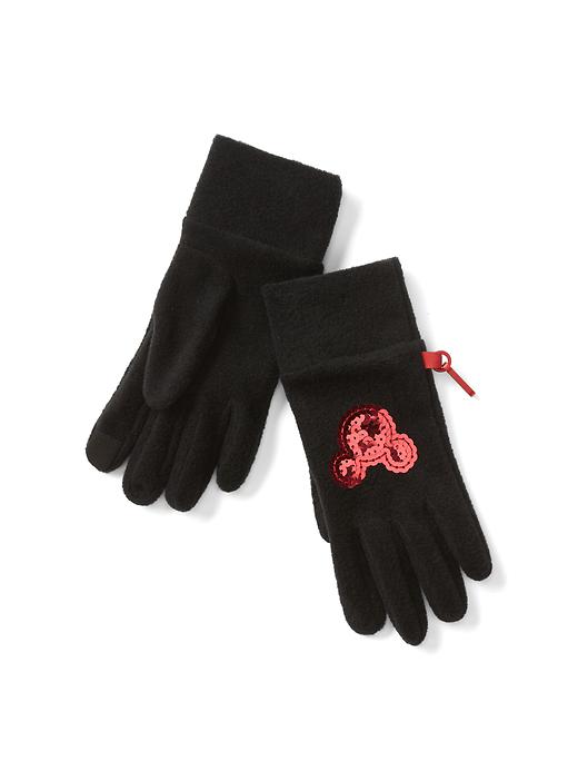 View large product image 1 of 1. GapKids &#124 Disney Mickey Mouse sequin smartphone gloves