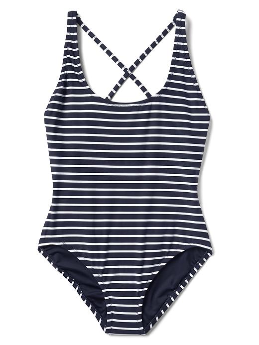 Image number 3 showing, Stripe One-Piece Swimsuit