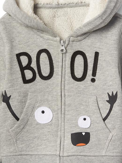 Image number 3 showing, Halloween boo zip hoodie