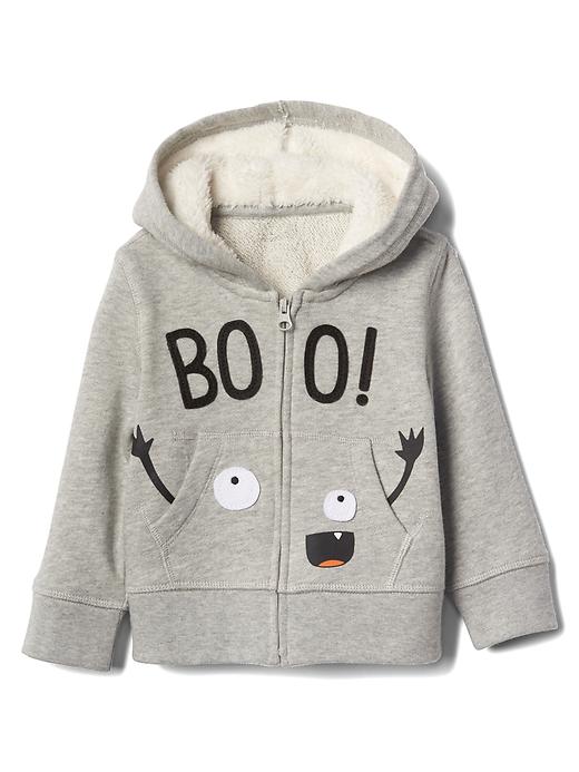 Image number 1 showing, Halloween boo zip hoodie