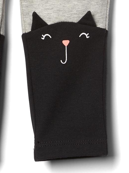 Image number 2 showing, Halloween cat stretch jersey leggings