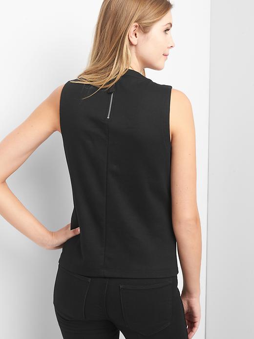 Image number 2 showing, Sleeveless zip shell top