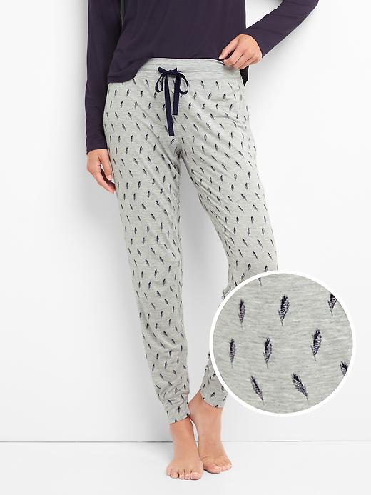 Image number 4 showing, Lightweight print modal sleep joggers