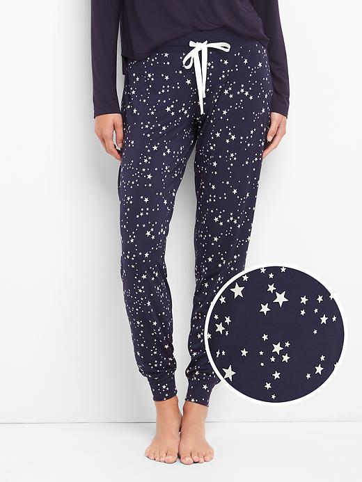 Image number 1 showing, Lightweight print modal sleep joggers
