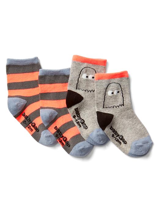 View large product image 1 of 1. Halloween ghost socks (2-pack)
