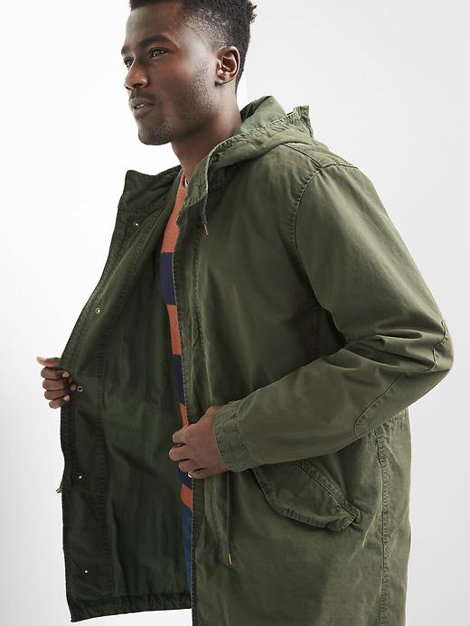 Image number 5 showing, Canvas fishtail parka
