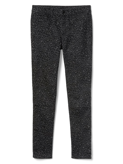 Image number 6 showing, Mid rise leopard print ankle jeggings