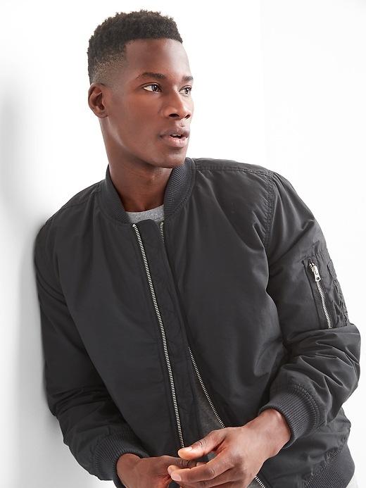 View large product image 1 of 1. Classic bomber jacket
