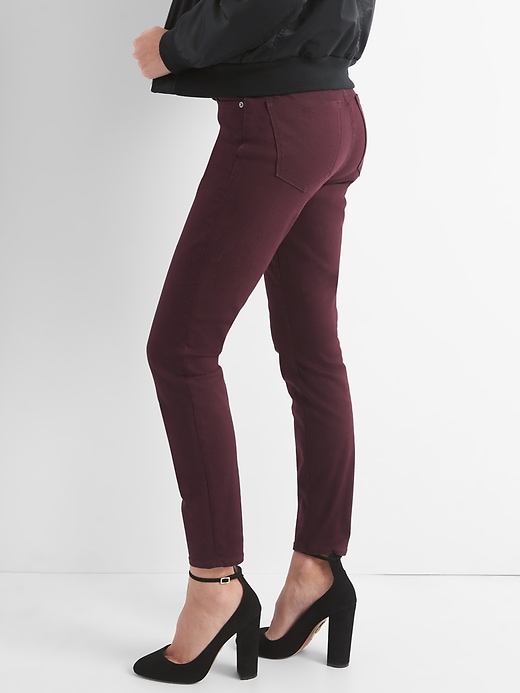 Image number 1 showing, Mid rise curvy true skinny jeans