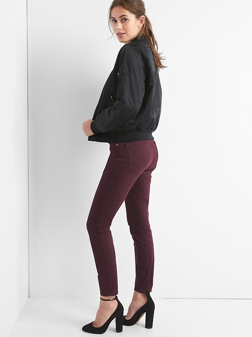 Image number 3 showing, Mid rise curvy true skinny jeans