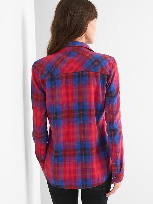 Image number 2 showing, Flannel pocket shirt