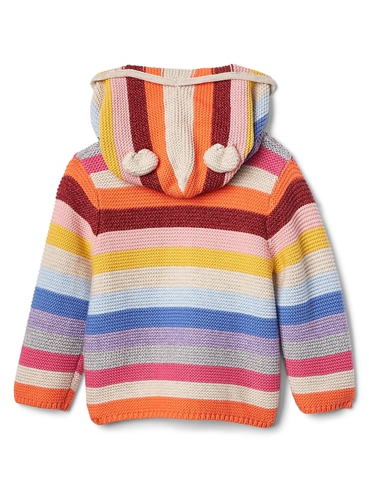 Image number 2 showing, Crazy stripe garter sweater
