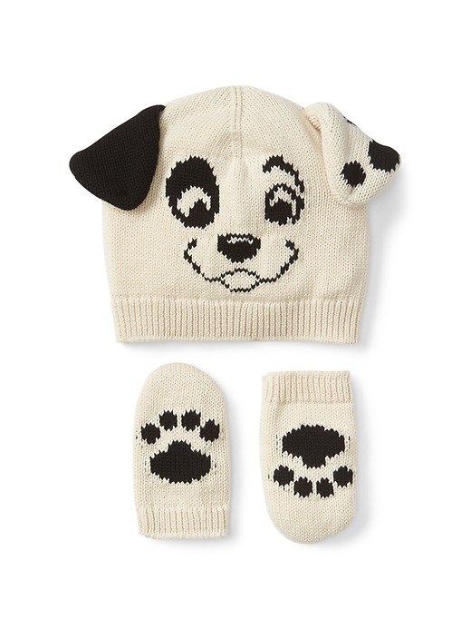 View large product image 1 of 1. babyGap &#124 Disney Baby 101 Dalmatians hat & mitten set