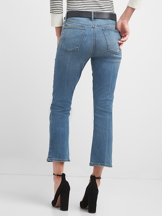 Image number 2 showing, Washwell High Rise Crop Kick Jeans