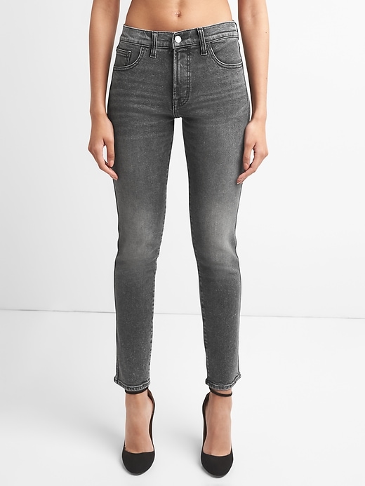 Image number 7 showing, High Rise Slim Straight Jeans