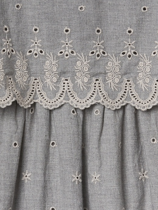 Image number 4 showing, Embroidery double-layer dress
