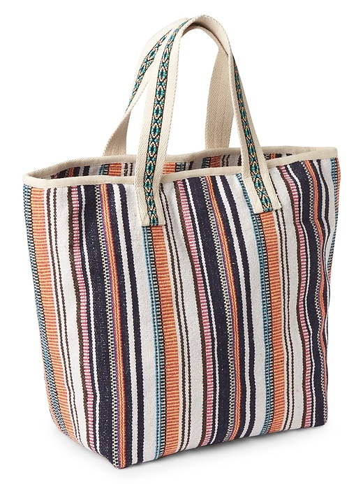 View large product image 1 of 3. Large Woven Tote