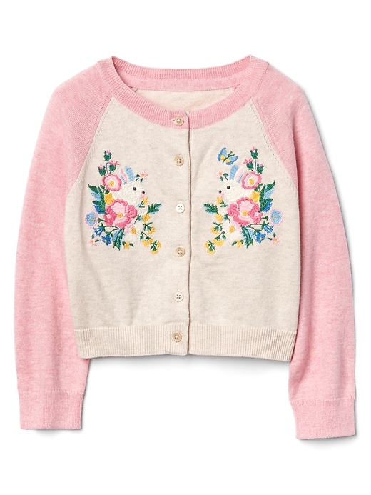Image number 1 showing, Gap &#124 Sarah Jessica Parker Embroidery Cardigan Sweater