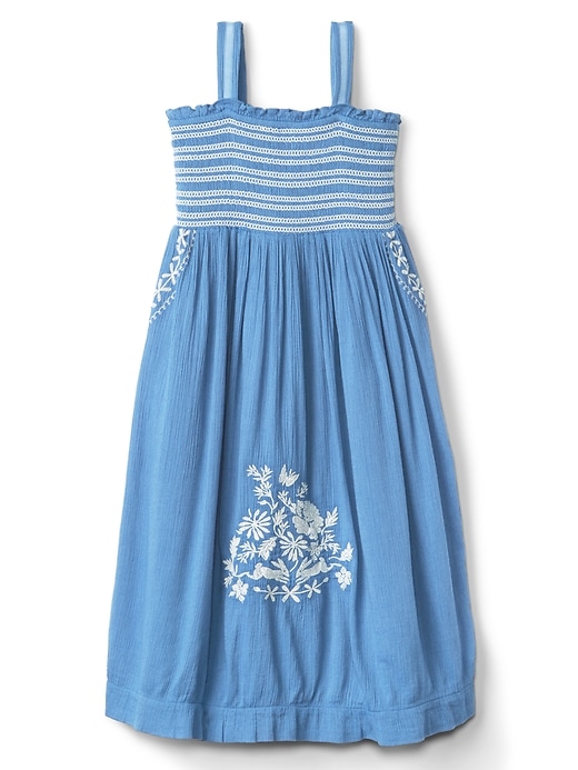 Image number 1 showing, Gap &#124 Sarah Jessica Parker Smocked Embroidery Dress