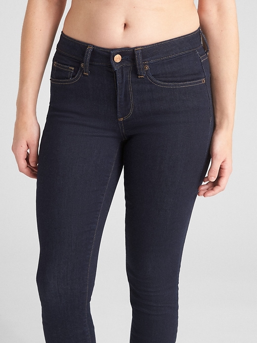 Image number 5 showing, Mid Rise Curvy True Skinny Jeans