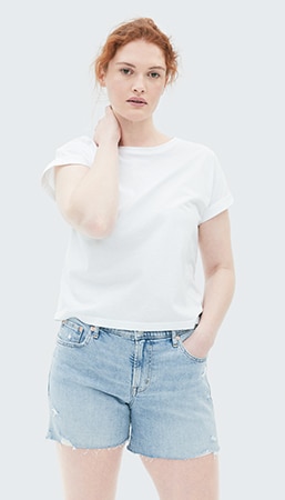 jean shorts gap