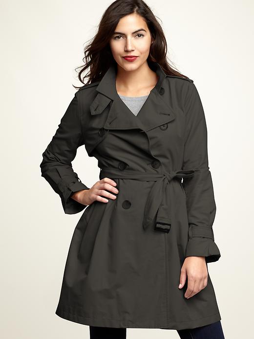 Image number 3 showing, Pleated trench coat