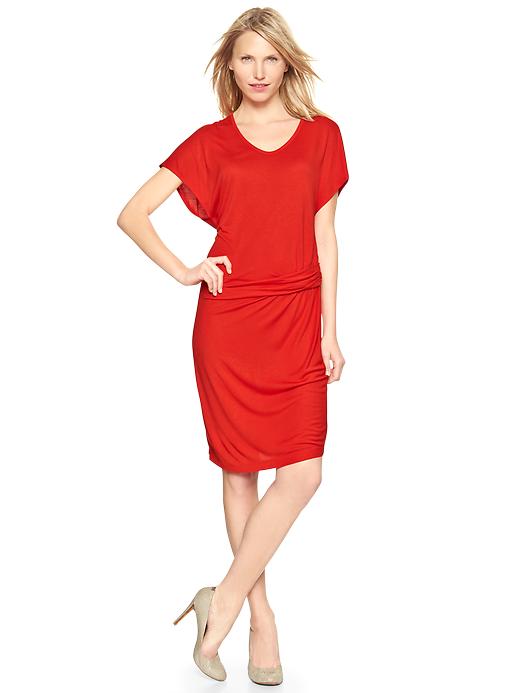 View large product image 1 of 1. Twist-waist dress