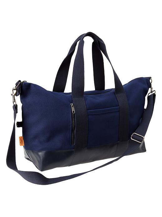 Image number 1 showing, Coated canvas travel tote