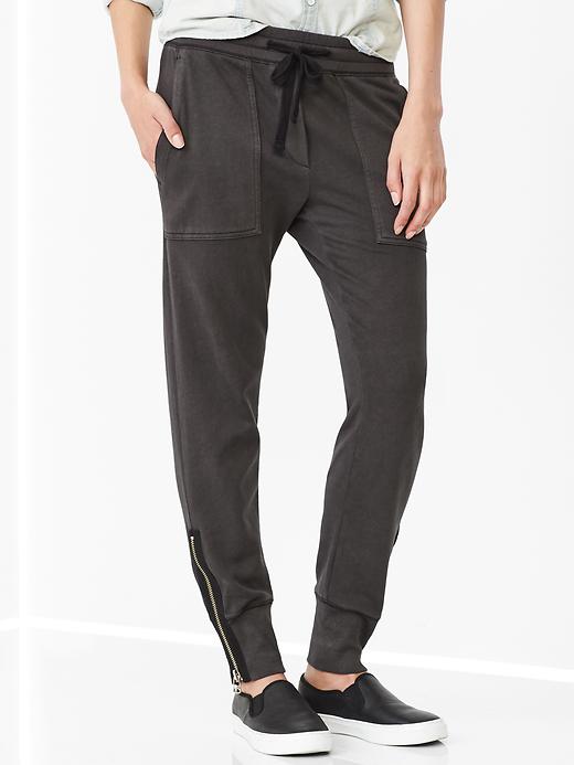 View large product image 1 of 3. Side-zip track pants