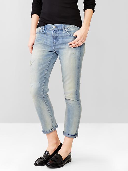 Image number 1 showing, 1969 destructed girlfriend jeans