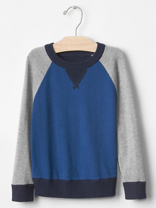 Image number 1 showing, Supersoft colorblock sweater
