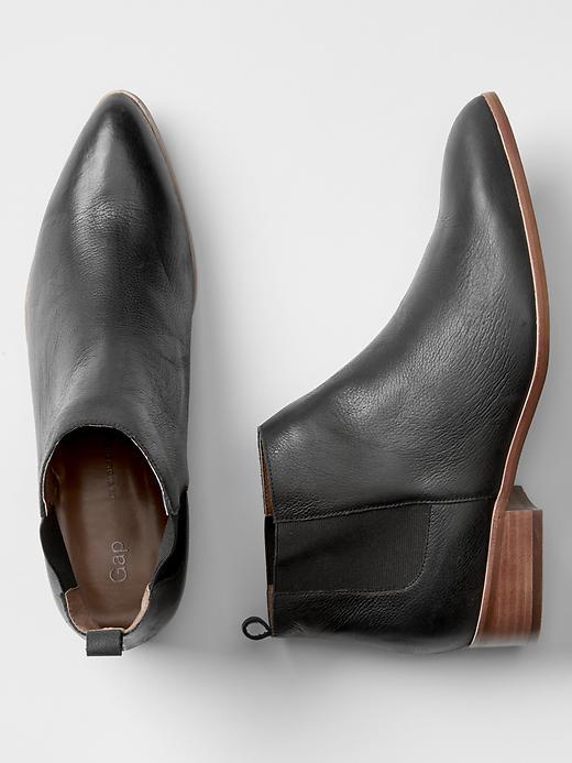 Image number 2 showing, Leather chelsea booties