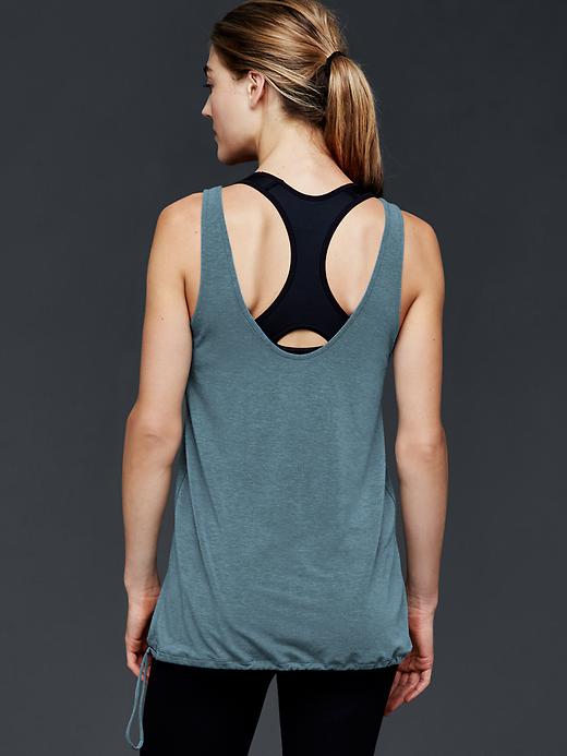 View large product image 2 of 3. GapFit Breathe drawcord tank