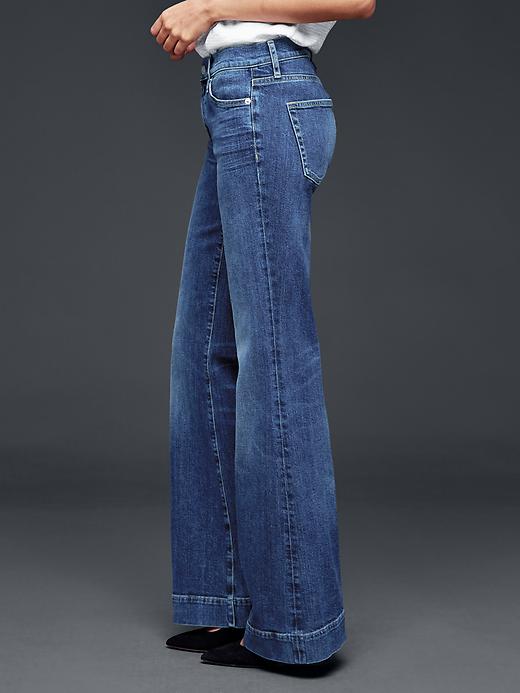 Image number 3 showing, 1969 medium indigo authentic flare jeans