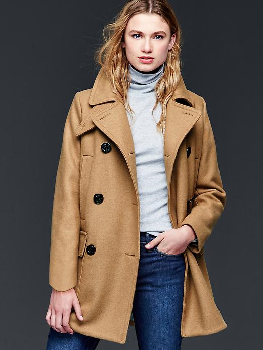 Image number 1 showing, Wool peacoat
