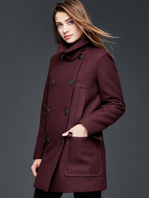 Image number 8 showing, Wool peacoat