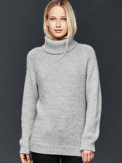 Image number 1 showing, Cowlneck sweater