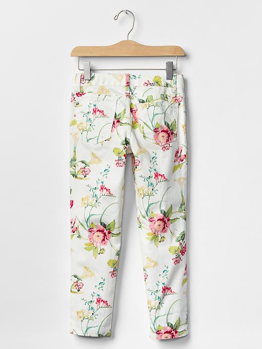 Image number 2 showing, 1969 floral super skinny skimmer jeans