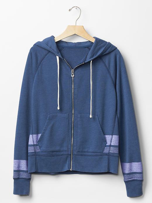 Image number 6 showing, Sun wash essential active stripe zip hoodie