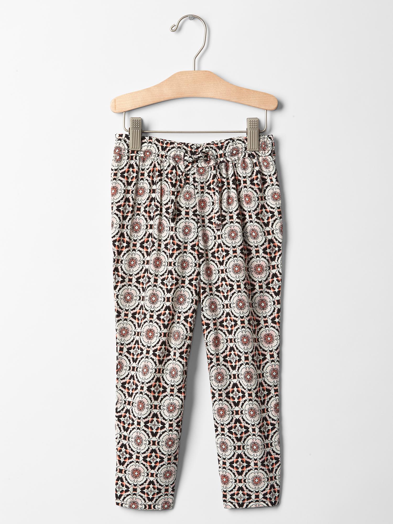 Pantalon Femme GAP Floral – Taille 4, Slim, Coton, Occasion Bon état