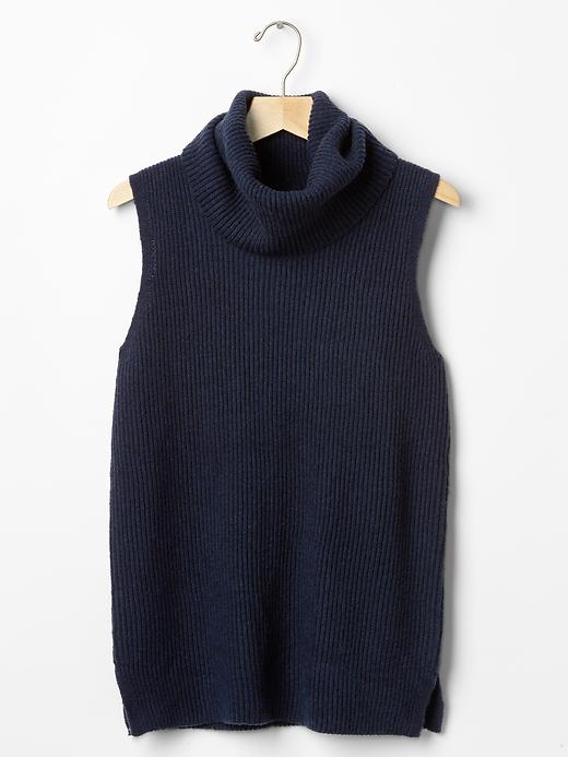 Image number 6 showing, Funnel neck sleeveless sweater