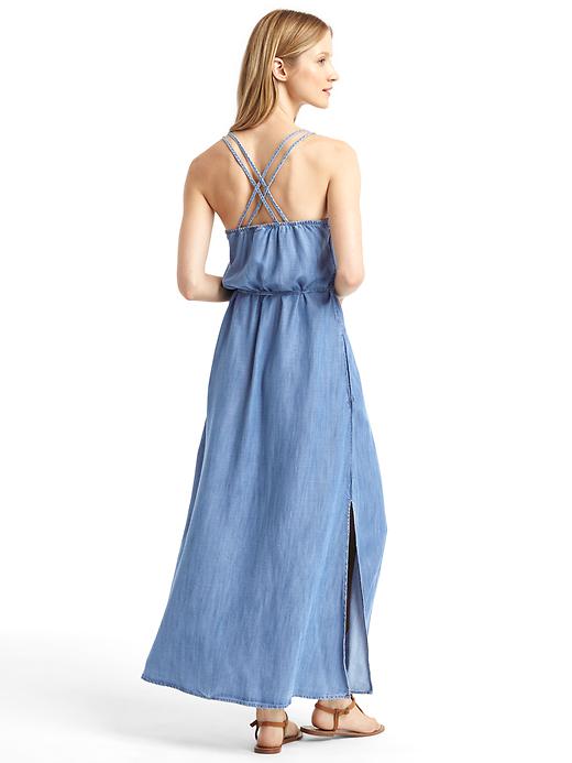 Image number 2 showing, TENCEL&#153 double-strap maxi dress