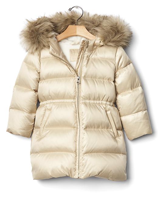 View large product image 1 of 3. Warmest fur-lined long puffer
