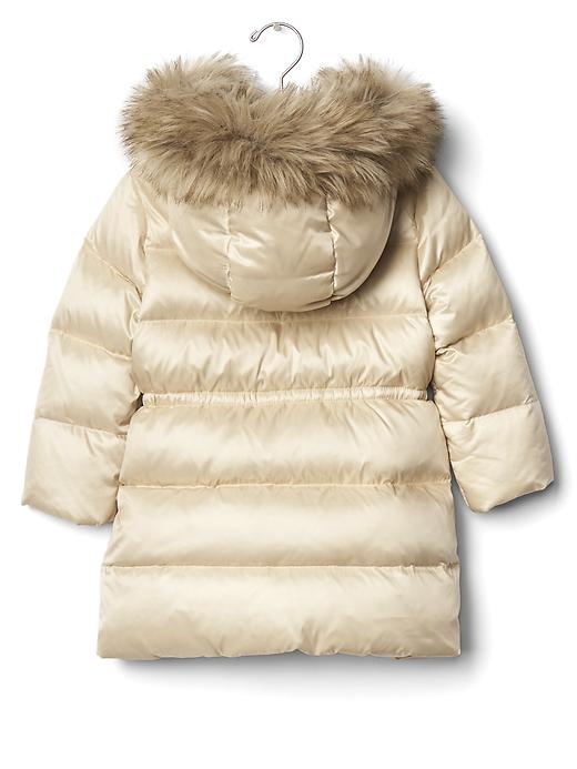 View large product image 2 of 3. Warmest fur-lined long puffer