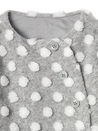 View large product image 3 of 3. Cozy polka dot jacket