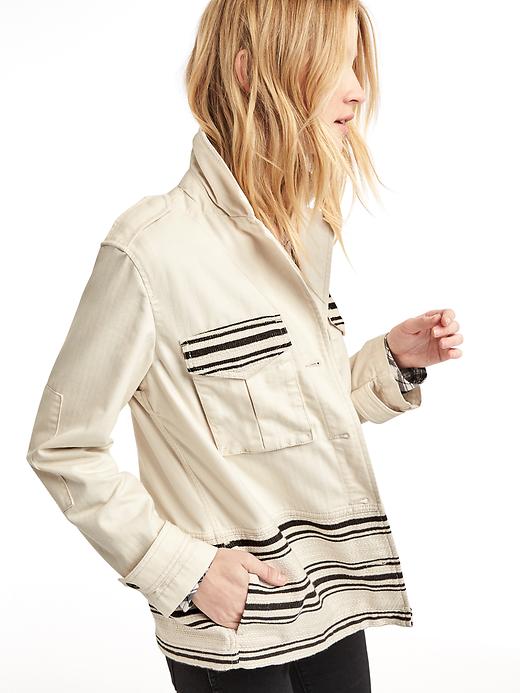 Image number 5 showing, Textured stripe utility jacket