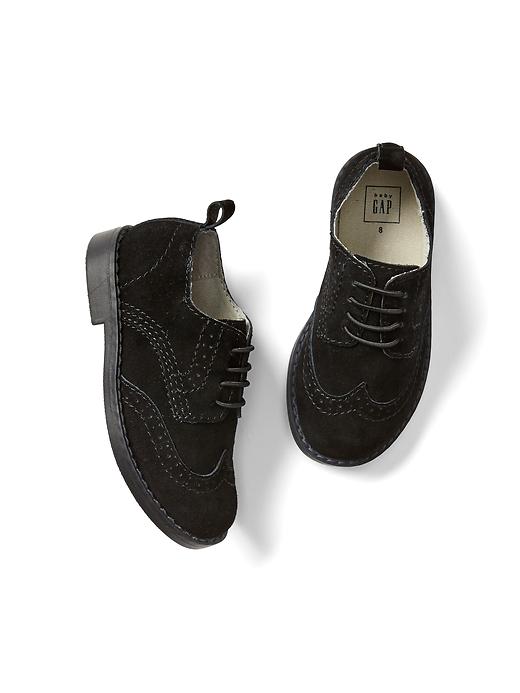 View large product image 1 of 1. Toddler Suede Wingtip Oxfords