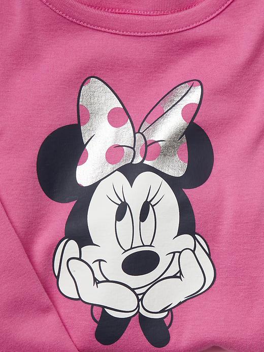Image number 2 showing, babyGap &#124 Disney Baby Minnie Mouse foil sleep set
